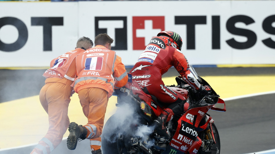 MotoGp: Francia; Bagnaia chiude 16/o dopo caduta al via