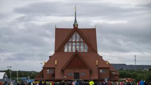 Historic Swedish church arrives at new home after two-day journey