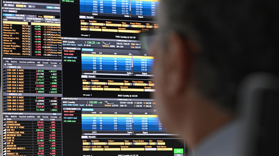 Borsa: l'Europa prosegue debole, anche future Usa in flessione