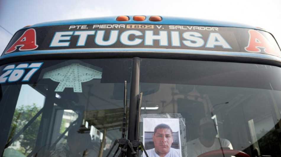 Protesta de transportistas contra la extorsi&oacute;n en Per&uacute;
