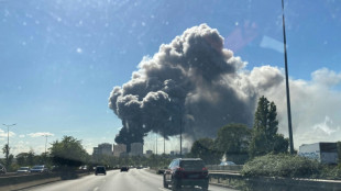 Espectacular incendio en un gran mercado de productos frescos cerca de Par&iacute;s