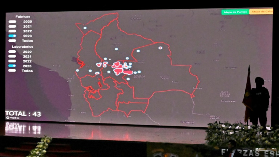 Bol&iacute;via apreendeu 33 toneladas de coca&iacute;na em 2023, 63% a mais que em 2022