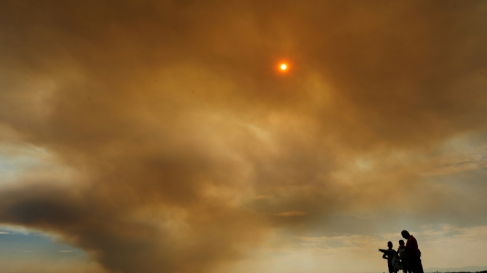 Espagne: un gigantesque nuage de fumée issu d'un feu de forêt étouffe Madrid