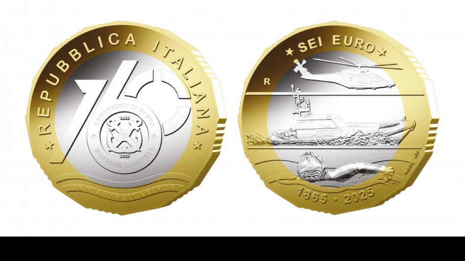 Una moneta per celebrare i 160 anni della Guardia costiera