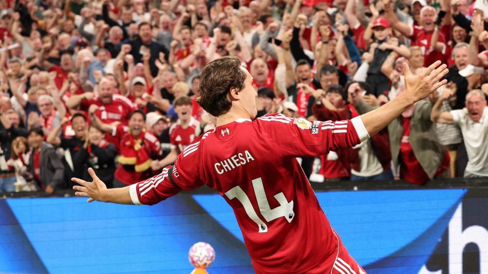 Premier League: Chiesa trascina il Liverpool, 4-2 al Bournemouth