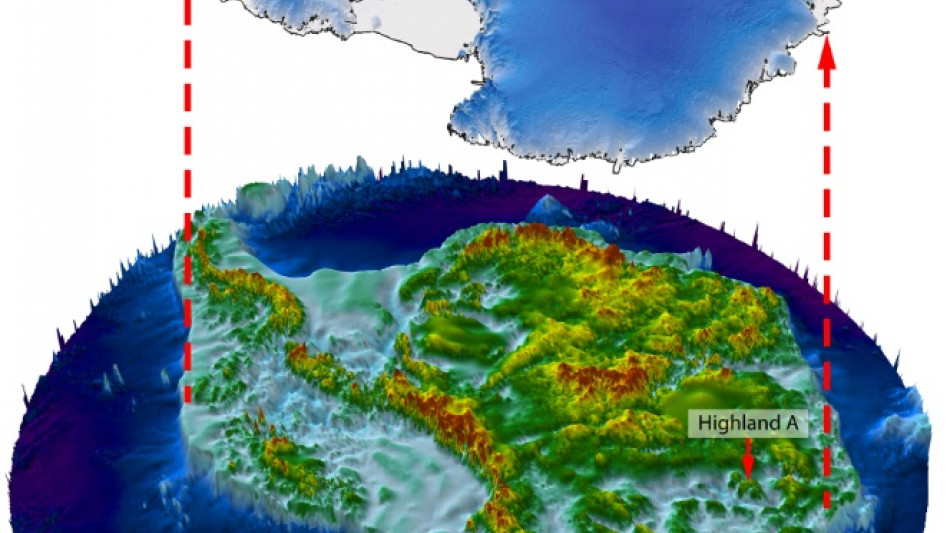 Sous la glace de l'Antarctique, un immense paysage cach&eacute;