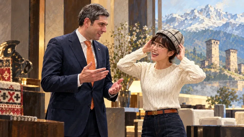 ジョージア駐日大使、渡邊渚さんとの再会を報告