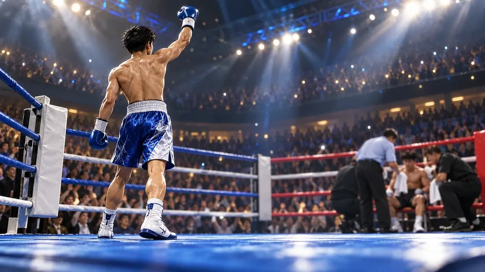 坂井優太が世界6位を4回KO、プロデビュー9連勝