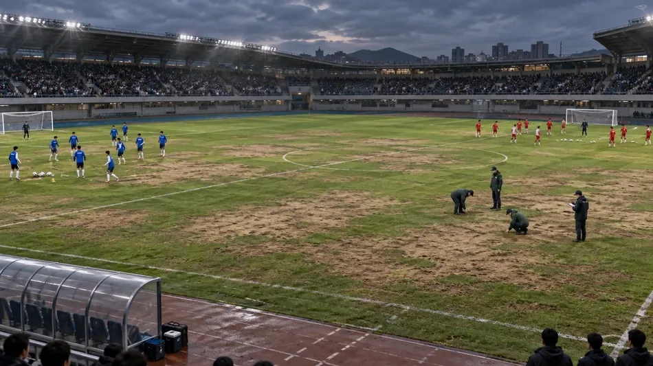 U-21日本―北朝鮮戦、豊田スタジアムの芝状態に懸念