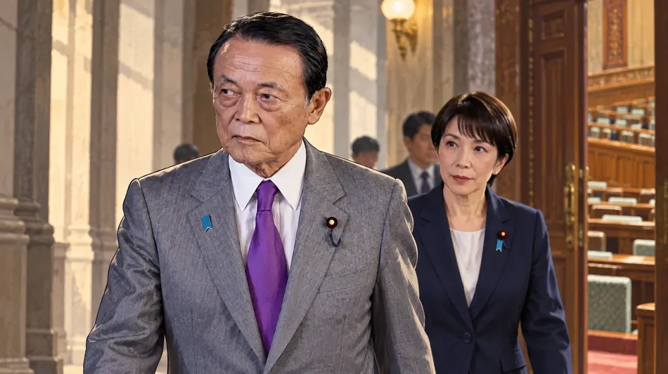 麻生太郎副総裁、高市政権で影響力維持　資金集めや党内工作を文春報道