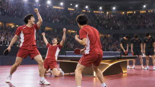 卓球男子団体、日本が中国を破り60年ぶりアジア大会優勝