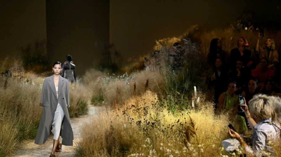 Un activista de los derechos animales irrumpe en un desfile de Herm&egrave;s