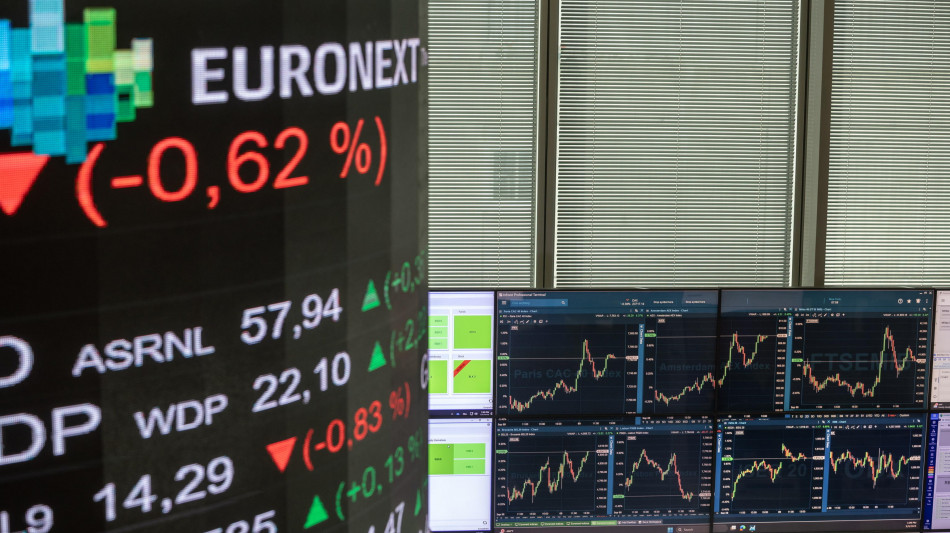 Borsa: l'Europa peggiora in scia Wall Street, Milano -1,43%
