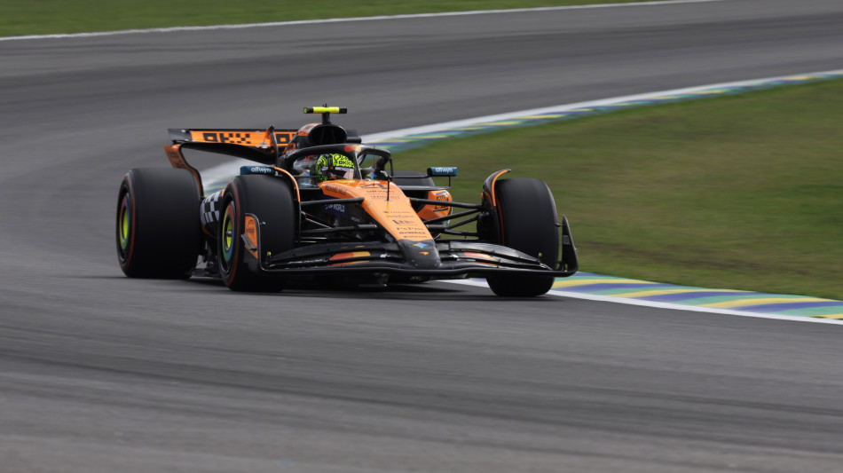 F1: Brasile; vince McLaren Norris, 2/a Mercedes Antonelli