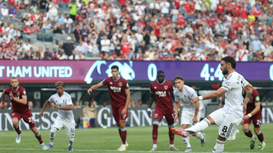 Fernandes double as Man Utd sink West Ham in Premier League US friendly