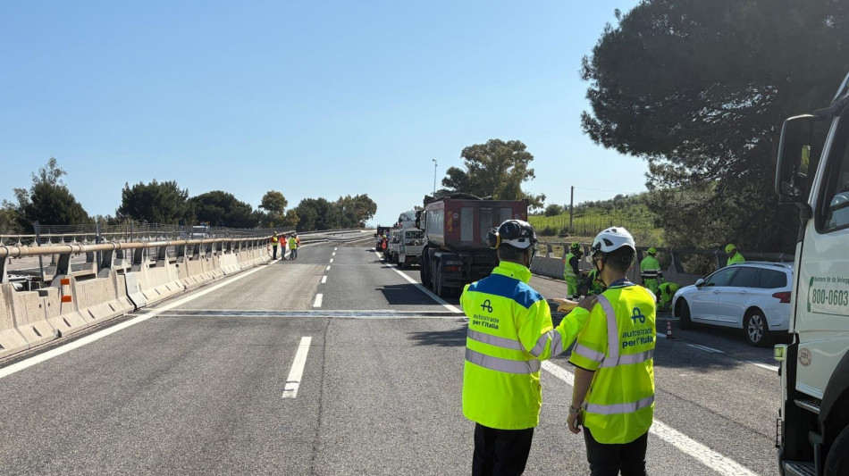 Frana in Molise, riaperto tratto dell'autostrada A14