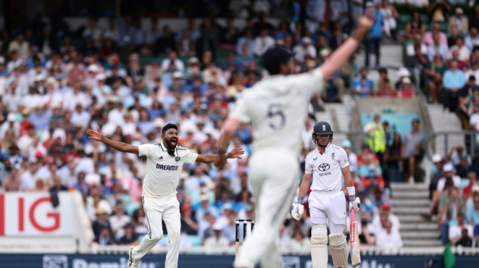 Siraj strikes for India as England's Brook rides his luck in Oval thriller